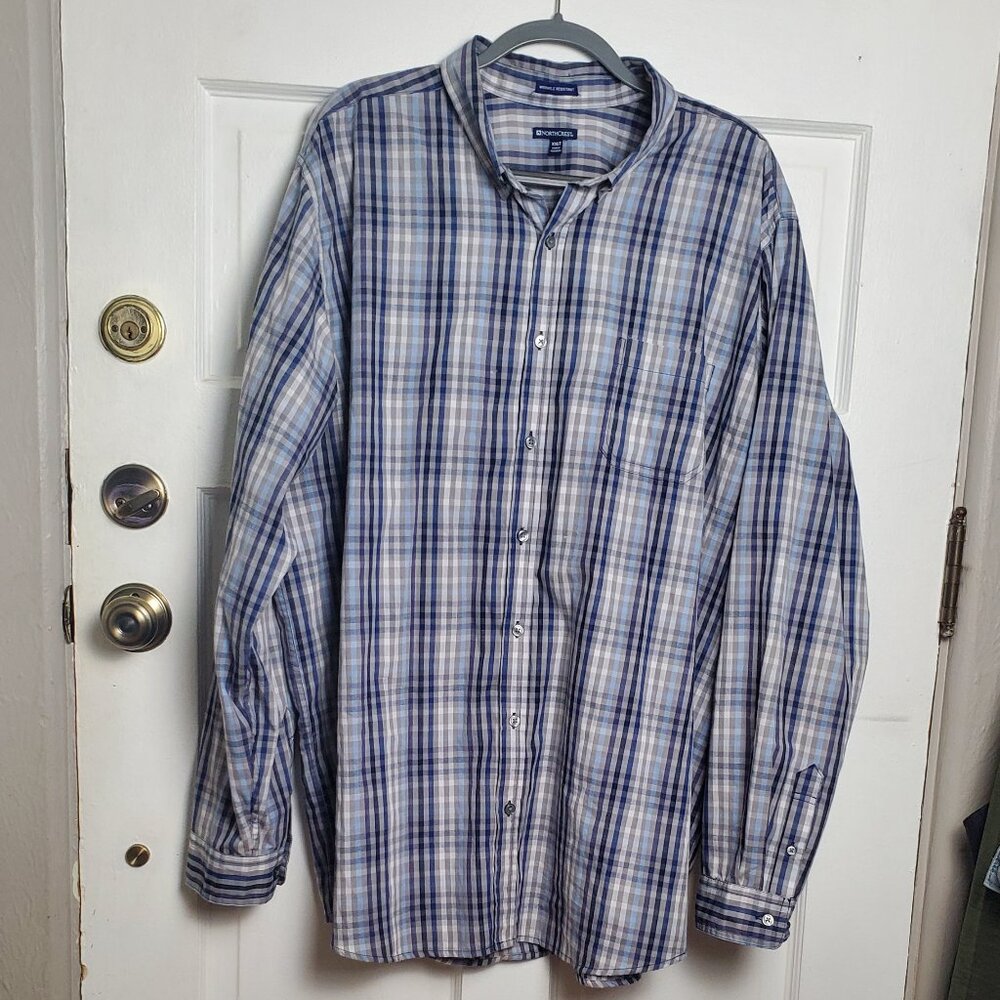 Northcrest Wrinkle Resistant Dress Shirt - 2XLT